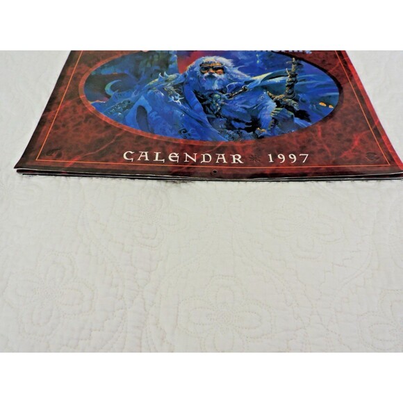 Magic The Gathering 1997  Wall Calendar 12 Magic Art Paintings 12x14 inches EUC - Picture 12 of 14